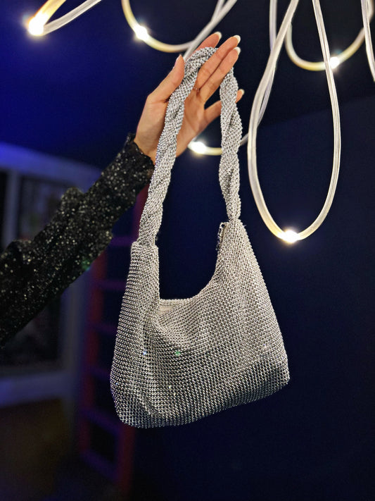 Silver Spark Hand Bag