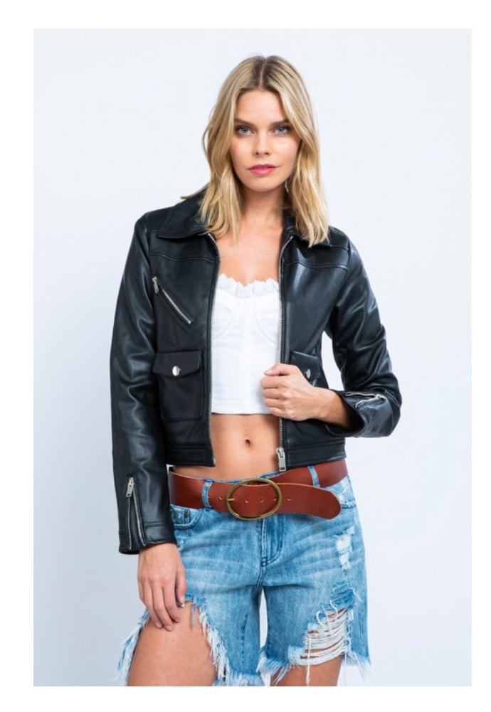 Rockstar Vegan Leather Jacket