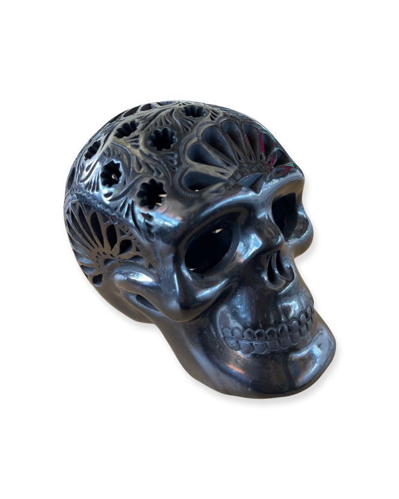 Barro Negro (black clay) Mexican Skull